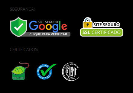 Selos de certificação para verificar a autenticidade do site e melhorar o tráfego orgânico.